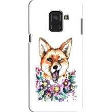 Чехлы с картинкой Лисички для Samsung A8, A8 2018, A530F (VPrint)