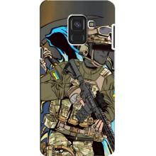 Чехлы с картинкой ЗСУ для Samsung A8, A8 2018, A530F (AlphaPrint) – Воин ВСУ