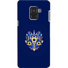 Чехлы для Samsung A8, A8 2018, A530F  Укр. Символика (AlphaPrint) (Цветочный Герб)