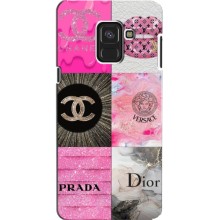 Чехол (Dior, Prada, YSL, Chanel) для Samsung A8, A8 2018, A530F (Модница)