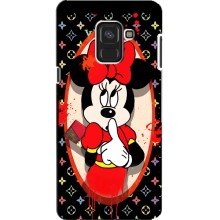 Чехол Disney Mouse Samsung A8, A8 2018, A530F (PREMIUMPrint) (Минни Маус ЛВ)