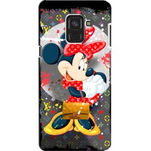 Чехол Disney Mouse Samsung A8, A8 2018, A530F (PREMIUMPrint) (Minni с бантиком)