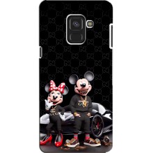 Чехол Disney Mouse Samsung A8, A8 2018, A530F (PREMIUMPrint) (Семья Маусов)