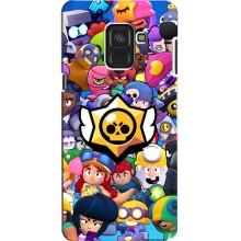 Чехол для Samsung A8, A8 2018, A530F Бравл Старс (VPrint)