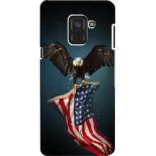 Чехол Флаг USA для Samsung A8, A8 2018, A530F – Орел и флаг
