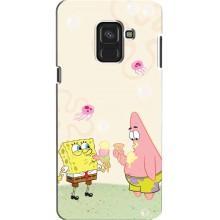 Чехол Губка Боб для «Самсунг» А8, А8 2018, А530Ф – Патрик и Боб