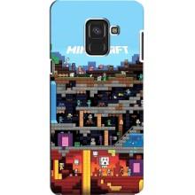 Чохол Майнкрафт на Samsung A8, A8 2018, A530F (AlphaPrint) Minecraft