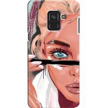 Чохол з друком для Samsung A8, A8 2018, A530F - (Мода) (AlphaPrint) – Макіяж