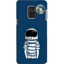 Чохол NASA для Samsung A8, A8 2018, A530F (AlphaPrint) (Хлопчик в шоломі)