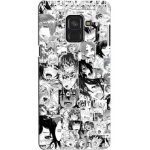 Анимешный чехол для Samsung A8, A8 2018, A530F (Ahegao manga)