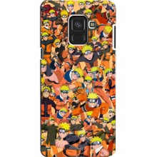 Чехлы с принтом Наруто на Samsung A8, A8 2018, A530F – Коллаж Наруто