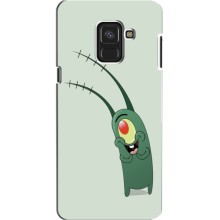 Чехол с картинкой "Одноглазый Планктон" на Samsung A8, A8 2018, A530F (Милый Планктон)