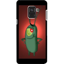 Чехол с картинкой "Одноглазый Планктон" на Samsung A8, A8 2018, A530F (Стильный Планктон)