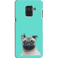 Бампер для Samsung A8, A8 2018, A530F с картинкой "Песики" – Собака Мопс