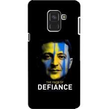 Чехол для Samsung A8, A8 2018, A530F (AlphaPrint - с принтом Зеленского) – В. Зеленский