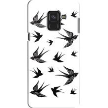 Чохол з пташками на Samsung A8, A8 2018, A530F (VPrint) (Ластівки)