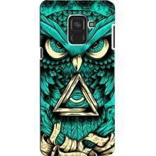 Чохол з пташками на Samsung A8, A8 2018, A530F (VPrint) (Сова з оком)