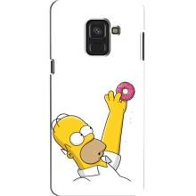 Чjхол з Сімпсонами для Samsung A8, A8 2018, A530F (VPrint) (Гомер з пончиком)
