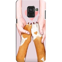 Чехол (ТПУ) Милые собачки для Samsung A8, A8 2018, A530F (Любовь к собакам)