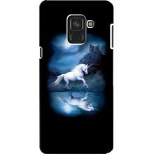 Чехол Unicorn на Samsung A8, A8 2018, A530F (Единорог)