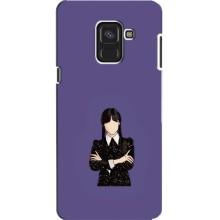 Чохли Венсдей на Samsung A8, A8 2018, A530F Уенсдей (AlphaPrint) (Венздей у чорному)