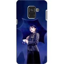 Чохли Венсдей на Samsung A8, A8 2018, A530F Уенсдей (AlphaPrint) (Венздей з парасолькою)