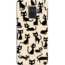 Чехол с рисунком кот на Samsung A8, A8 2018, A530F