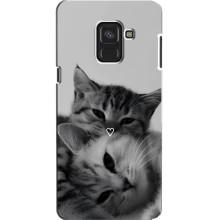 Чехол с рисунком кот на Samsung A8, A8 2018, A530F – Пара котов