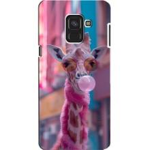 Чехол с принтом стильные животные для «Самсунг» А8, А8 2018, А530Ф – Стильный жирав