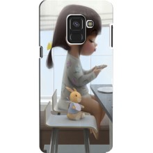 Девчачий Чехол для Samsung A8, A8 2018, A530F (Девочка с игрушкой)