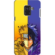 Купить Чехлы на телефон с принтом Anime для Самсунг А8 (2018) – Naruto Vs Sasuke