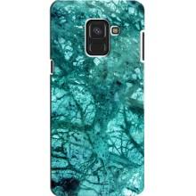 Мраморний чехол на Samsung A8, A8 2018, A530F (VPrint) (Зелений мрамор)