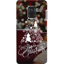 Різдвяні Чохли для Samsung A8, A8 2018, A530F (VPrint) (Ялинка яскрава)