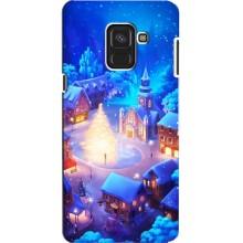 Різдвяні Чохли для Samsung A8, A8 2018, A530F (VPrint) (Різдвяне місто)