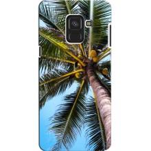 Силиконовый чехол с КАРТИНКАМИ лето для Samsung A8, A8 2018, A530F (AlphaPrint) – Пальма