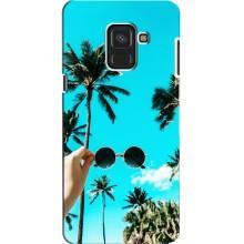 Силиконовый чехол с КАРТИНКАМИ лето для Samsung A8, A8 2018, A530F (AlphaPrint) – Взгляд лето