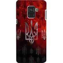 Украинские Чехлы для Samsung A8, A8 2018, A530F с картинкой УПА (AlphaPrint) – ГЕРБ УПА