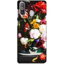 Брендновые Чехлы для Samsung A9 Pro (2019) / A8s - (PREMIUMPrint) (Nike цветы)