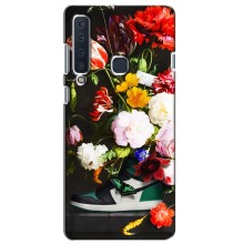 Брендновые Чехлы для Samsung Galaxy A9 2018, A920 - (PREMIUMPrint) (Nike цветы)