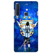 Чехлы для Samsung Galaxy A9 2018, A920 (Leo чемпион) (AlphaPrint) (Месси сборная)