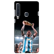 Чехлы Лео Месси Аргентина для Samsung Galaxy A9 2018, A920 (Счастливый Месси)