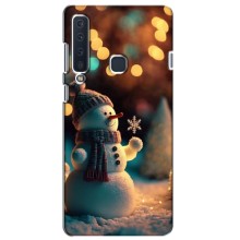 Чехлы на Новый Год Samsung Galaxy A9 2018, A920 (Снеговик праздничный)