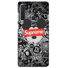 Чохол з Брендами одягу на Самсунг А9 (2018) – Supreme Маус