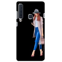 Чехол с картинкой Модные Девчонки Samsung Galaxy A9 2018, A920 – Девушка со смартфоном