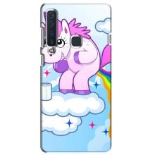 Чехол Unicorn на Samsung Galaxy A9 2018, A920 (Радуга единорожка)