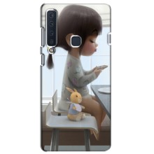 Девчачий Чехол для Samsung Galaxy A9 2018, A920 (Девочка с игрушкой)