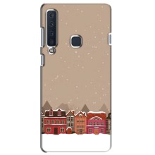 Новогодние, Праздничные Чехлы для Samsung Galaxy A9 2018, A920 - 2024 год (Зимний город)
