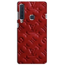 Текстурный Чехол Louis Vuitton для Самсунг А9 (2018) (Красный ЛВ)