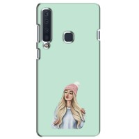 Силиконовый Чехол на Samsung Galaxy A9 2018, A920 с картинкой Стильных Девушек (В шапке)