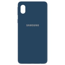 Чехол Silicone Cover My Color Full Protective (A) для Samsung Galaxy M01 Core / A01 Core – Синий